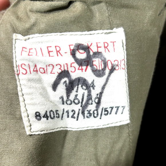 Vintage German Military Army Wool Cargo Field Pants Mens 36 x 27 Double Front - Picture 7 of 7